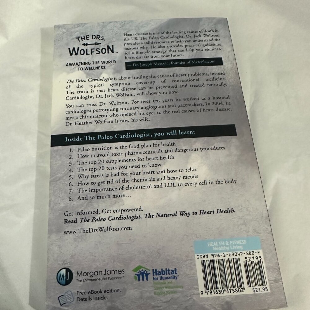 The Paleo Cardiologist: The Natural Way to Heart Health book by Dr. Jack Wolfson - Picture 2 of 2